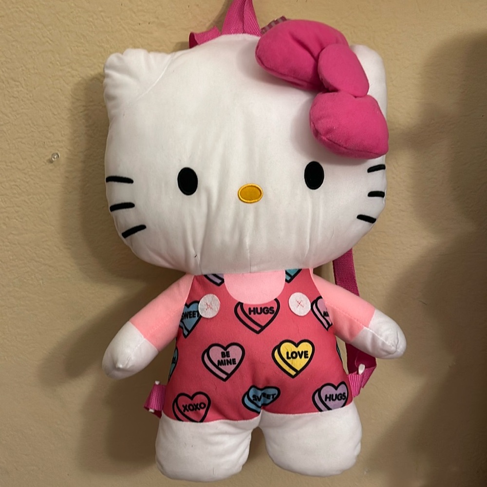 Hello kitty plush back pack